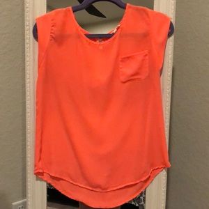neon pink shirt